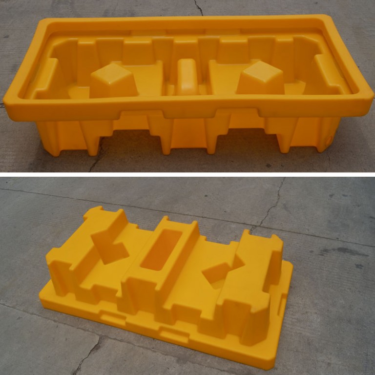 Low Spill Containment Pallet with Drain Plug for 2 Drums (Capacity 83 / 150 l) - Image 5