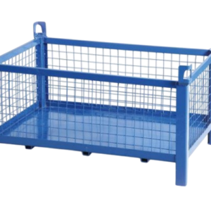 Skladový síťový koš s plným plechovým dnem